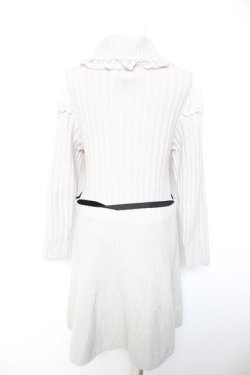 画像2: axes femme POETIQUE / 肩デザインタートルニットワンピース M グレー Y-26-01-28-103-AX-OP-SZ-ZY