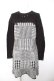 画像1: axes femme / 千鳥柄ニットワンピース M クロ Y-26-01-28-105-AX-OP-SZ-ZY (1)
