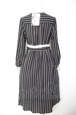 画像2: axes femme / マルチストライプ柄ワンピース M 黒 Y-26-01-28-112-AX-OP-SZ-ZY