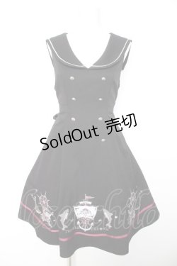 画像1: Amavel / Shark Piratesセーラーカラージャンパースカート F ブラック Y-26-01-28-114-CA-OP-SZ-ZY