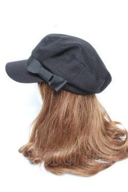 画像2: m petit by misako / サンリオキャラクターズコラボ キャスケット  黒 Y-26-01-28-014-LO-AC-SZ-ZY