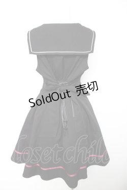 画像2: Amavel / Shark Piratesセーラーカラージャンパースカート F ブラック Y-26-01-28-114-CA-OP-SZ-ZY