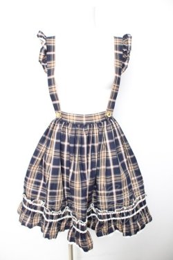 画像1: BABY, THE STARS SHINE BRIGHT / タータンチェックスカート（2022年）  ネイビー Y-26-01-28-116-BA-SK-SZ-ZY