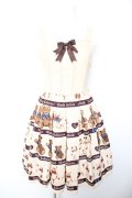 Innocent World / テディベアコレクションジャストウエストジャンパースカート  ベージュ Y-26-01-28-119-IW-OP-SZ-ZY