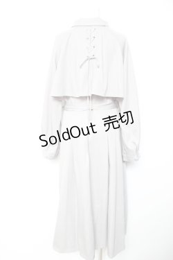 画像2: axes femme / 後レースアップトレンチコート  グレー Y-26-01-28-121-AX-CO-SZ-ZY