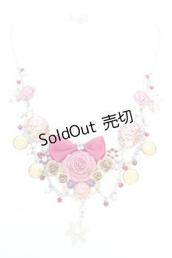 画像1: axes femme / プリンセスローズネックレス  ピンク Y-26-01-28-002-AX-AC-SZ-ZY