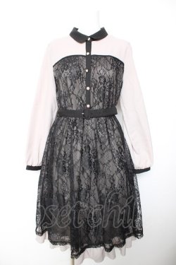 画像1: axes femme / ビスチェ切替レースワンピース F グレー Y-26-01-28-125-AX-OP-SZ-ZY