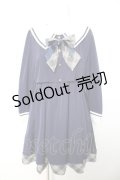 Amavel / Check Ribbon Setup風セーラーワンピース F ネイビー Y-26-01-28-126-CA-OP-SZ-ZY
