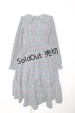 画像1: m petit by misako / TT*AOKチェックOP S 濃緑 Y-26-01-28-127-LO-OP-SZ-ZY