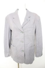 画像1: PINK HOUSE / ロゴプリントジャケット F ブルーグレー Y-26-01-28-129-LO-JA-SZ-ZT573 (1)