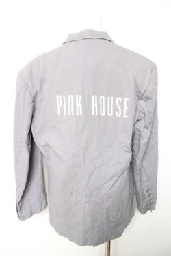 画像2: PINK HOUSE / ロゴプリントジャケット F ブルーグレー Y-26-01-28-129-LO-JA-SZ-ZY