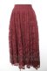 画像1: axes femme / レースサーキュラースカート  ワイン Y-26-01-28-131-AX-SK-SZ-ZY (1)