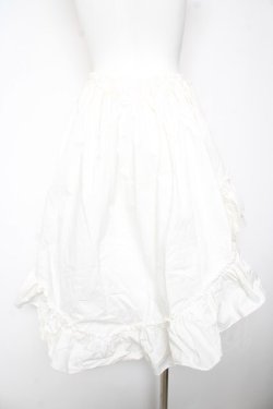 画像2: MARBLE / 前短後長スカート  白 Y-26-01-28-133-GO-SK-SZ-ZY