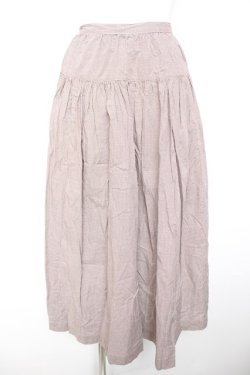 画像1: INGEBORG / ギンガム柄スカート F ブラウン Y-26-01-28-134-LO-SK-SZ-ZY