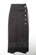 axes femme / バイカラープリーツスカート F 黒 Y-26-01-28-137-AX-SK-SZ-ZY