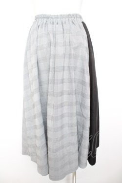 画像2: axes femme / バイカラーフリルスカート M グレー Y-26-01-28-138-AX-SK-SZ-ZY