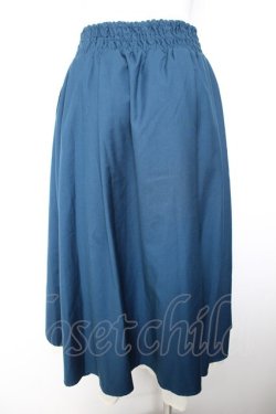 画像2: axes femme / スリット入りロングスカート M 紺 Y-26-01-28-142-AX-SK-SZ-ZY