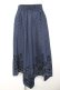 画像1: axes femme / フロッキーPTイレヘムスカート M 紺 Y-26-01-28-143-AX-SK-SZ-ZY (1)