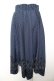 画像2: axes femme / フロッキーPTイレヘムスカート M 紺 Y-26-01-28-143-AX-SK-SZ-ZY (2)