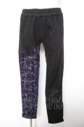 ALGONQUINS / ツートンプリントパンツ 2 黒×紫 Y-26-01-28-145-AL-PA-SZ-ZY