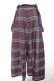 画像2: axes femme / タータンチェック柄サス付パンツ M ワイン Y-26-01-28-146-AX-PA-SZ-ZY (2)