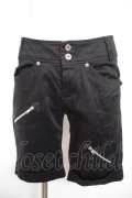 PEACE NOW / ジップデザインハーフパンツ M 黒 Y-26-01-28-148-PU-PA-SZ-ZY