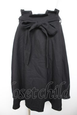 画像1: axes femme / ベルト付スカート Ｍ 黒 Y-26-01-28-150-AX-SK-SZ-ZY