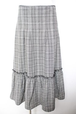 画像1: axes femme / 合皮サス付ハイウエストスカート M 黒 Y-26-01-28-151-AX-SK-SZ-ZY