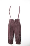 axes femme POETIQUE / サス付きハーフパンツ M ワイン Y-26-01-28-153-AX-PA-SZ-ZY