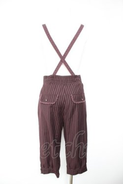 画像2: axes femme POETIQUE / サス付きハーフパンツ M ワイン Y-26-01-28-153-AX-PA-SZ-ZY