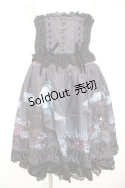 画像1: axes femme kawaii / トリックナイトスカート M 紺 Y-26-01-28-156-AX-SK-SZ-ZY