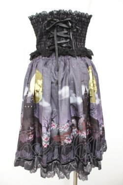 画像2: axes femme kawaii / トリックナイトスカート M パープル Y-26-01-28-157-AX-SK-SZ-ZY