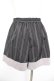 画像2: axes femme POETIQUE / ストライププリーツキュロット M 黒 Y-26-01-28-164-AX-PA-SZ-ZY (2)