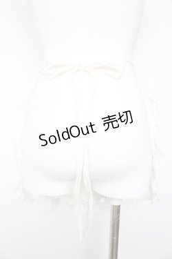 画像2: Vallee lys / 刺繍入りエプロン  白 Y-26-01-28-165-GO-SK-SZ-ZY