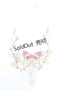 画像2: axes femme / プリンセスローズネックレス  ピンク Y-26-01-28-002-AX-AC-SZ-ZY