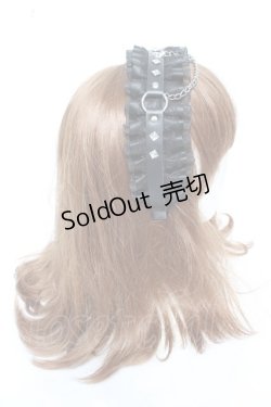 画像3: NOEMIE / フリルスタッズチェーンカチューシャ  黒 Y-26-01-28-021-LO-AC-SZ-ZT600-F002