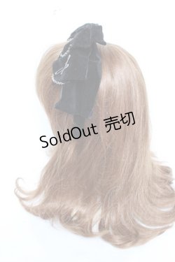 画像2: NOEMIE / ベロアリボンクロスチェーンカチューシャ  黒 Y-26-01-28-022-LO-AC-SZ-ZT0131W