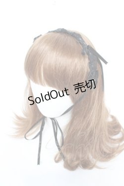 画像1: ALICE and the PIRATES / マリーのちびリボンヘッドドレス  黒 Y-26-01-28-023-PA-AC-SZ-ZY