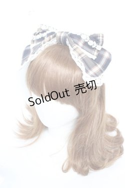 画像1: BABY, THE STARS SHINE BRIGHT / タータンチェックカチューシャ  ネイビー Y-26-01-28-025-BA-AC-SZ-ZY