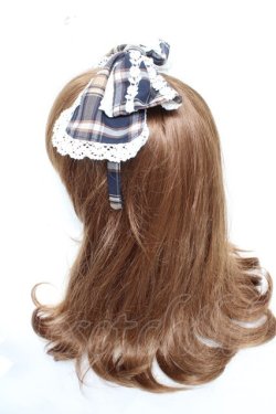 画像2: BABY, THE STARS SHINE BRIGHT / タータンチェックカチューシャ  ネイビー Y-26-01-28-025-BA-AC-SZ-ZY