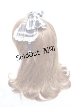 画像2: BABY, THE STARS SHINE BRIGHT / タータンチェックカチューシャ  ネイビー Y-26-01-28-025-BA-AC-SZ-ZY