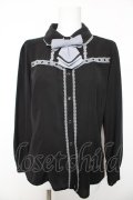 axes femme POETIQUE / タイ付きブラウス M 黒 Y-26-01-28-030-AX-BL-SZ-ZY