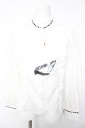 Eri Aino's Collection / シャーロットの水曜日ブラウス  白 Y-26-01-28-035-LO-BL-SZ-ZY