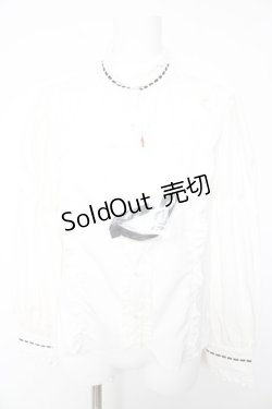 画像1: Eri Aino's Collection / シャーロットの水曜日ブラウス  白 Y-26-01-28-035-LO-BL-SZ-ZY