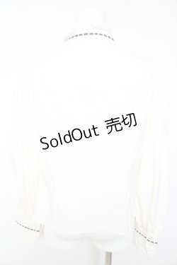 画像2: Eri Aino's Collection / シャーロットの水曜日ブラウス  白 Y-26-01-28-035-LO-BL-SZ-ZY