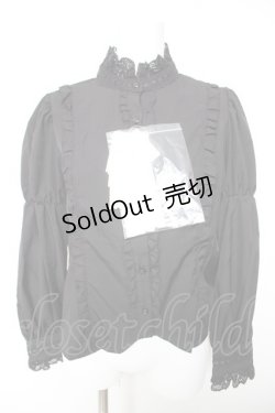 画像1: Eri Aino's Collection / シャーロットの水曜日ブラウス  黒 Y-26-01-28-036-LO-BL-SZ-ZY