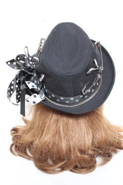 画像3: T.KUNITOMO / デコレーションハット  黒 Y-26-01-31-038-GO-AC-SZ-ZY