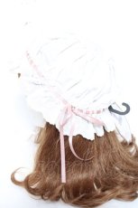 画像2: Kurumi Collaboration / CLK＊フリルキャップ F 淡白 Y-26-01-31-039-LO-AC-SZ-ZT618 (2)