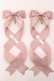 画像1: LOTUS ribbon / ツインテールリボンバレッタ  ピンク Y-26-01-31-005-EL-ZA-SZ-ZY (1)