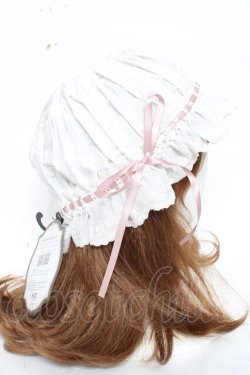 画像4: Kurumi Collaboration / CLK＊フリルキャップ F 淡白 Y-26-01-31-039-LO-AC-SZ-ZY